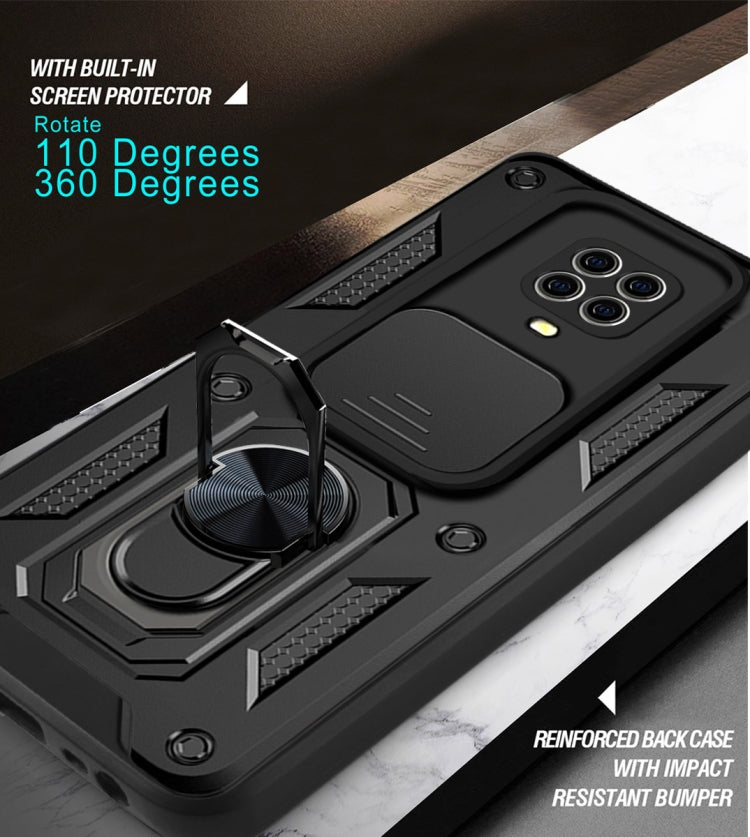 For Xiaomi Redmi Note 9S Sliding Camera Cover Design TPU+PC Protective Case