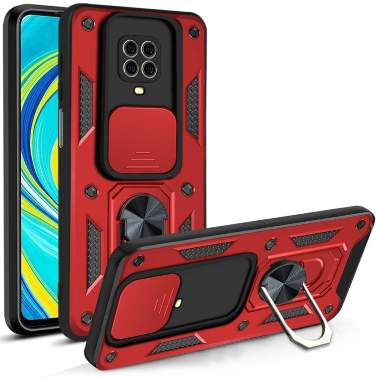 For Xiaomi Redmi Note 9S Sliding Camera Cover Design TPU+PC Protective Case