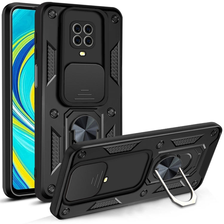For Xiaomi Redmi Note 9S Sliding Camera Cover Design TPU+PC Protective Case
