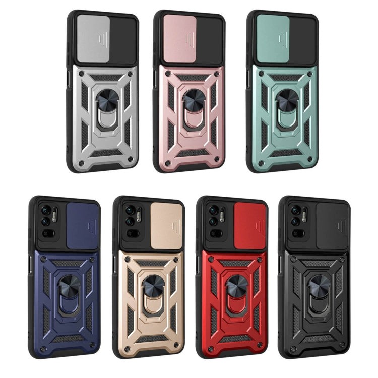 For Xiaomi Redmi Note 10 5G Sliding Camera Cover Design TPU+PC Protective Case