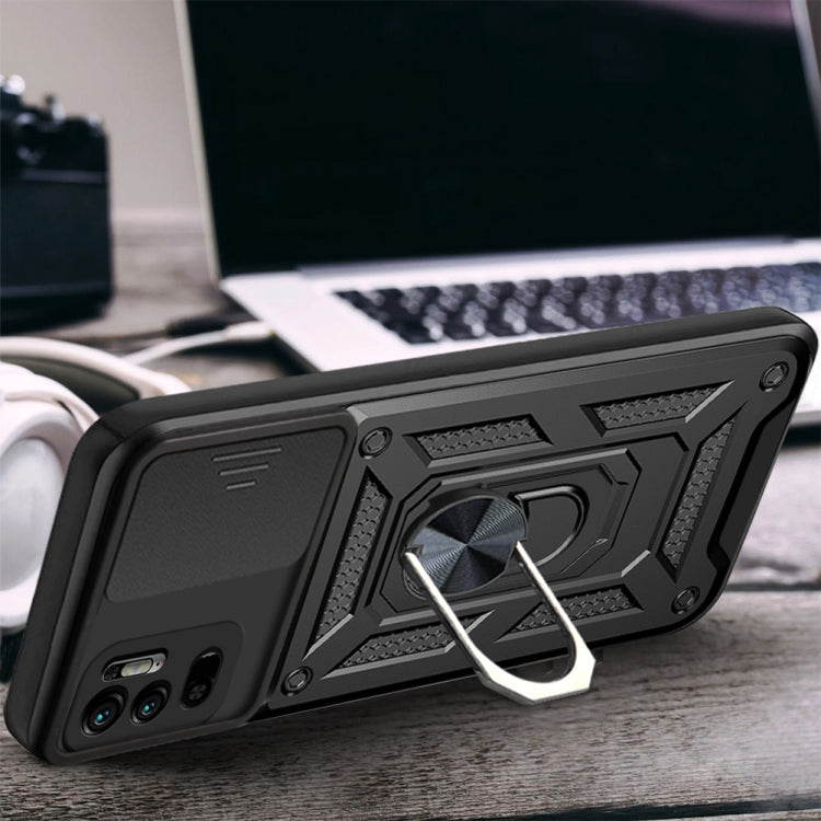 For Xiaomi Redmi Note 10 5G Sliding Camera Cover Design TPU+PC Protective Case