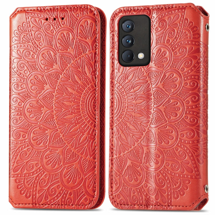 For OPPO Realme GT Master Blooming Mandala Embossed Pattern Magnetic Horizontal Flip Leather Case with Holder & Card Slots & Wallet