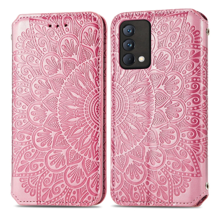 For OPPO Realme GT Master Blooming Mandala Embossed Pattern Magnetic Horizontal Flip Leather Case with Holder & Card Slots & Wallet