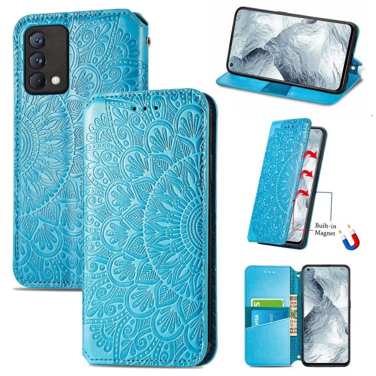 For OPPO Realme GT Master Blooming Mandala Embossed Pattern Magnetic Horizontal Flip Leather Case with Holder & Card Slots & Wallet