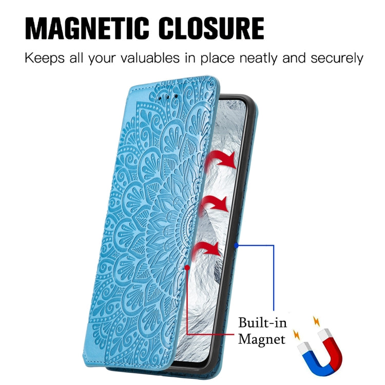 For OPPO Realme GT Master Blooming Mandala Embossed Pattern Magnetic Horizontal Flip Leather Case with Holder & Card Slots & Wallet