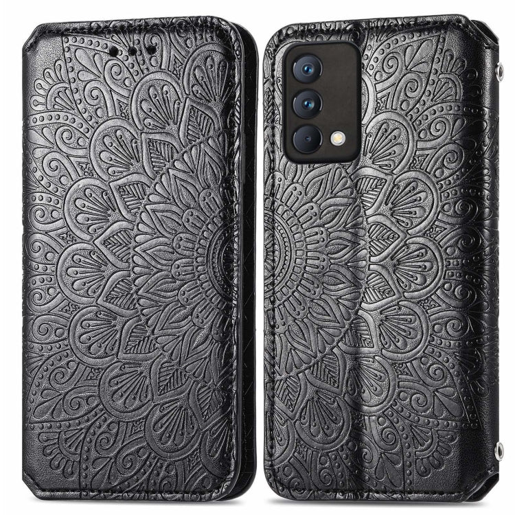 For OPPO Realme GT Master Blooming Mandala Embossed Pattern Magnetic Horizontal Flip Leather Case with Holder & Card Slots & Wallet