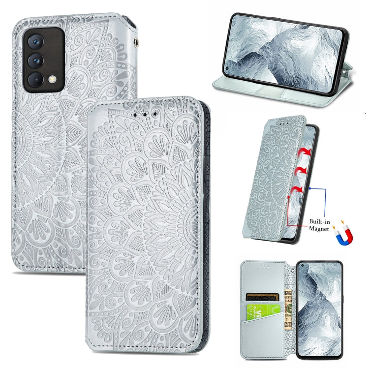 For OPPO Realme GT Master Blooming Mandala Embossed Pattern Magnetic Horizontal Flip Leather Case with Holder & Card Slots & Wallet