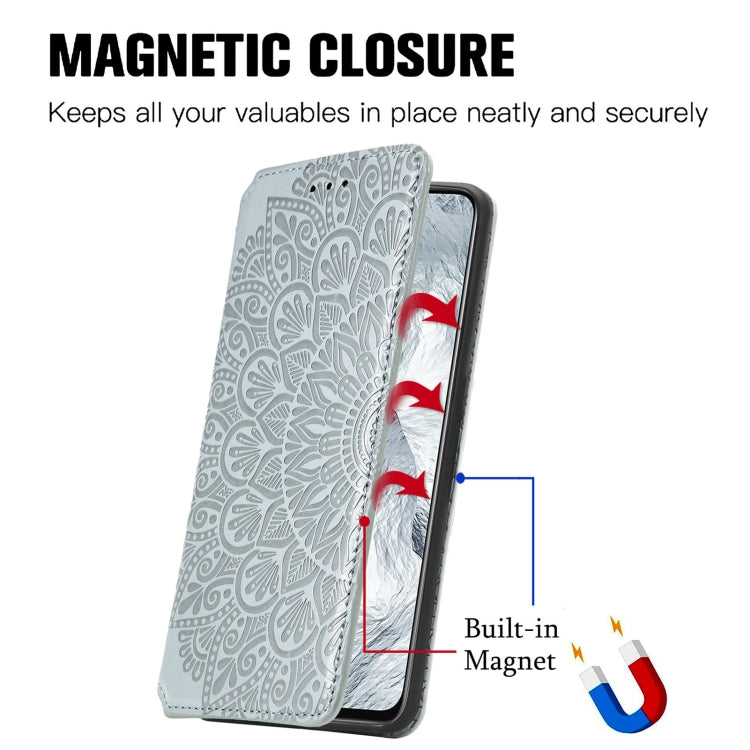 For OPPO Realme GT Master Blooming Mandala Embossed Pattern Magnetic Horizontal Flip Leather Case with Holder & Card Slots & Wallet