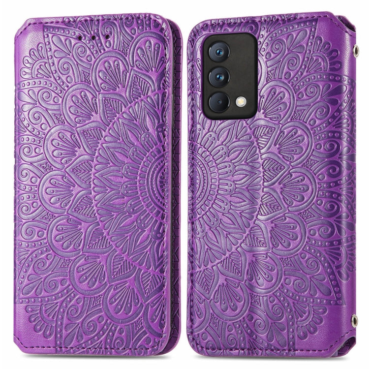 For OPPO Realme GT Master Blooming Mandala Embossed Pattern Magnetic Horizontal Flip Leather Case with Holder & Card Slots & Wallet
