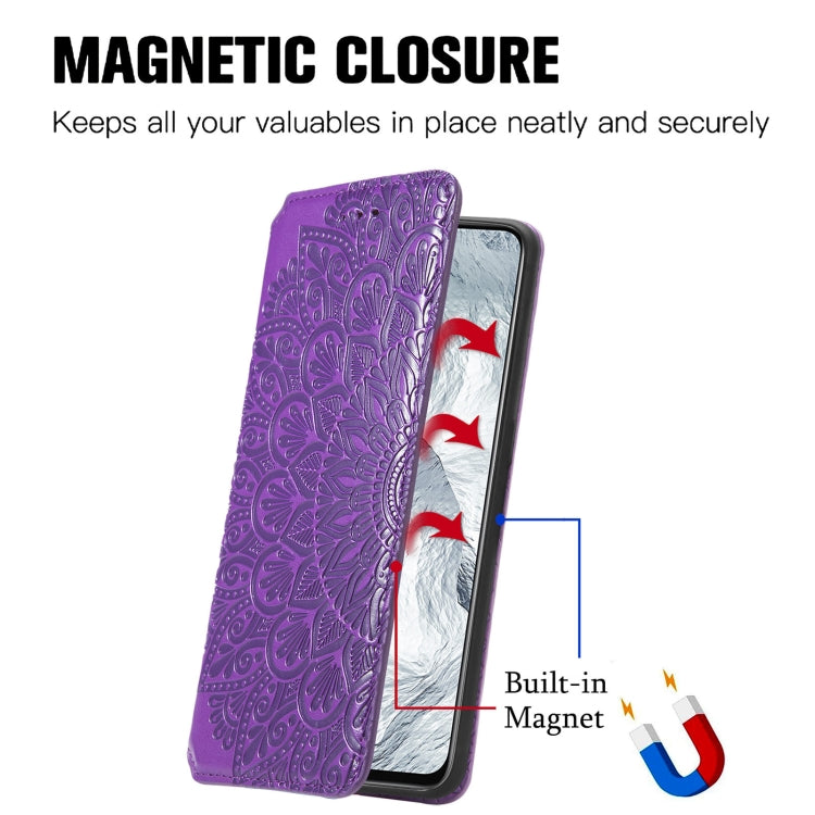 For OPPO Realme GT Master Blooming Mandala Embossed Pattern Magnetic Horizontal Flip Leather Case with Holder & Card Slots & Wallet