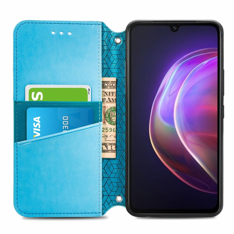 For vivo V21 Blooming Mandala Embossed Pattern Magnetic Horizontal Flip Leather Case with Holder & Card Slots & Wallet