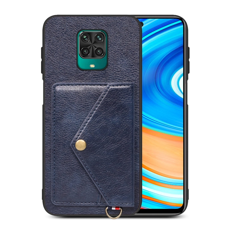 For Xiaomi Redmi Note 9 Pro Litchi Texture Silicone + PC + PU Leather Back Cover Shockproof Case with Card Slot