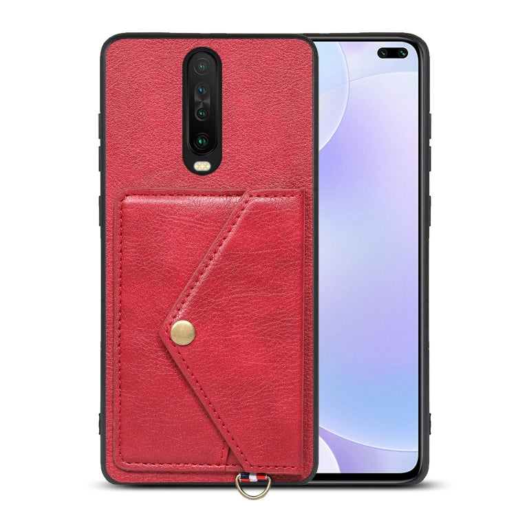 For Xiaomi Redmi K30 Litchi Texture Silicone + PC + PU Leather Back Cover Shockproof Case with Card Slot