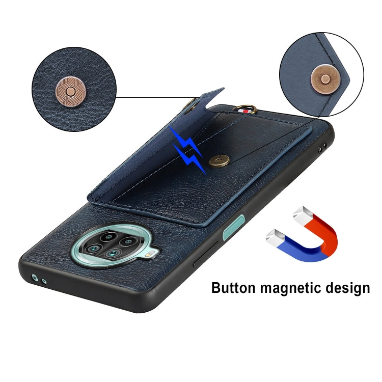 For Xiaomi Mi 10T Lite 5G Litchi Texture Silicone + PC + PU Leather Back Cover Shockproof Case with Card Slot