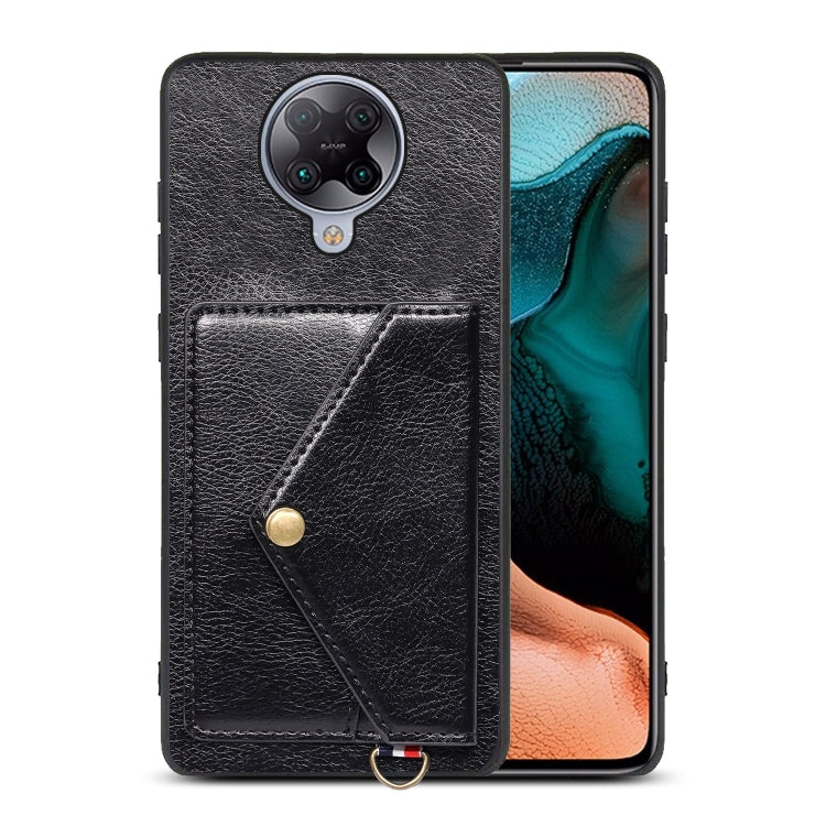 For Xiaomi Redmi K30 Pro Litchi Texture Silicone + PC + PU Leather Back Cover Shockproof Case with Card Slot