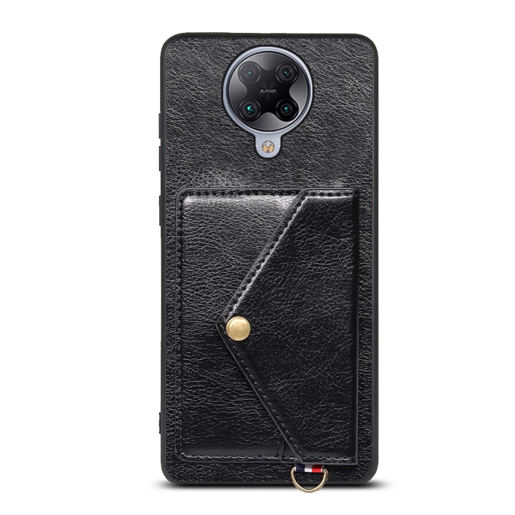 For Xiaomi Redmi K30 Pro Litchi Texture Silicone + PC + PU Leather Back Cover Shockproof Case with Card Slot