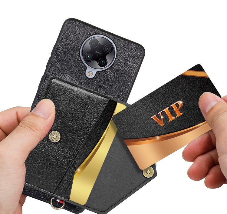 For Xiaomi Redmi K30 Pro Litchi Texture Silicone + PC + PU Leather Back Cover Shockproof Case with Card Slot