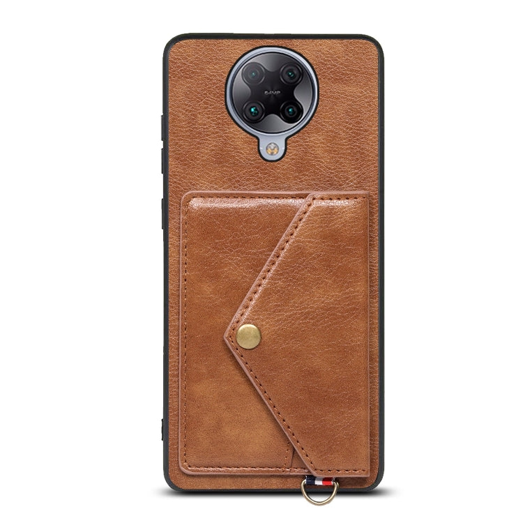 For Xiaomi Redmi K30 Pro Litchi Texture Silicone + PC + PU Leather Back Cover Shockproof Case with Card Slot