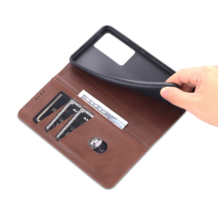 For vivo X70 AZNS Magnetic Calf Texture Horizontal Flip Leather Case with Card Slots & Holder & Wallet