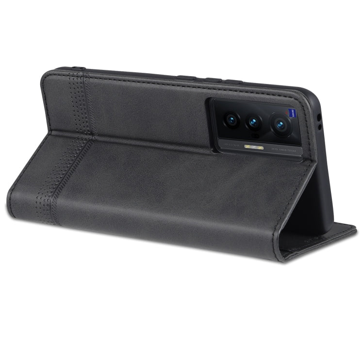 For vivo X70 AZNS Magnetic Calf Texture Horizontal Flip Leather Case with Card Slots & Holder & Wallet
