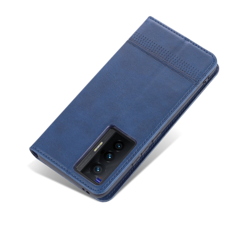 For vivo X70 AZNS Magnetic Calf Texture Horizontal Flip Leather Case with Card Slots & Holder & Wallet