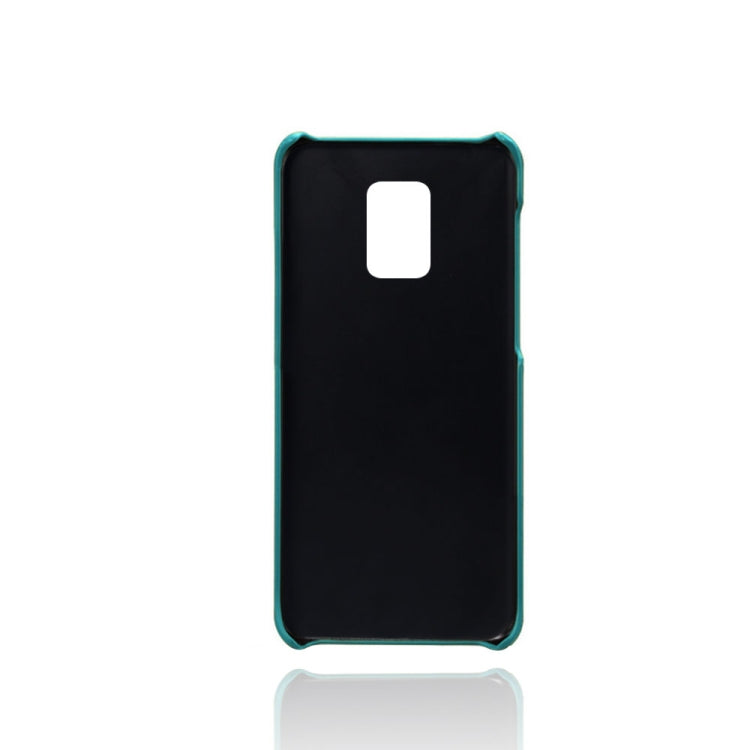 For Xiaomi Redmi Note 9 Pro Calf Texture PC + PU Leather Back Cover Shockproof Case with Dual Card Slots