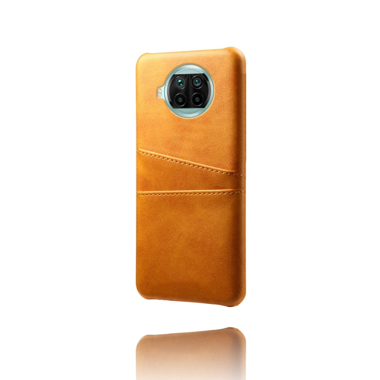 For Xiaomi Mi 10T Lite Calf Texture PC + PU Leather Back Cover Shockproof Case with Dual Card Slots