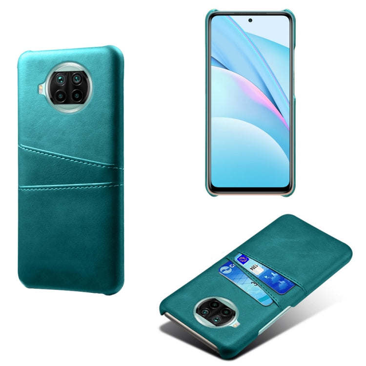 For Xiaomi Mi 10T Lite Calf Texture PC + PU Leather Back Cover Shockproof Case with Dual Card Slots