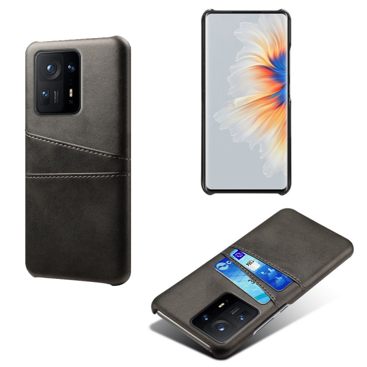 For Xiaomi Mi Mix 4 5G Calf Texture PC + PU Leather Back Cover Shockproof Case with Dual Card Slots
