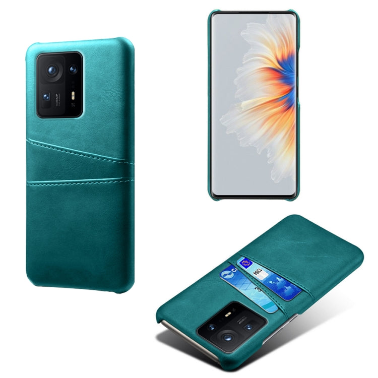 For Xiaomi Mi Mix 4 5G Calf Texture PC + PU Leather Back Cover Shockproof Case with Dual Card Slots