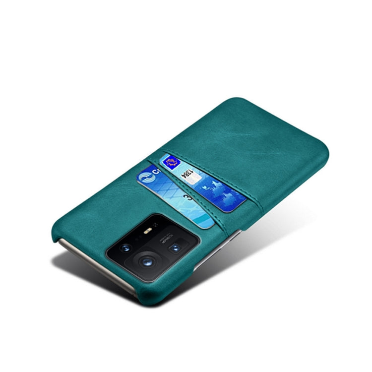 For Xiaomi Mi Mix 4 5G Calf Texture PC + PU Leather Back Cover Shockproof Case with Dual Card Slots