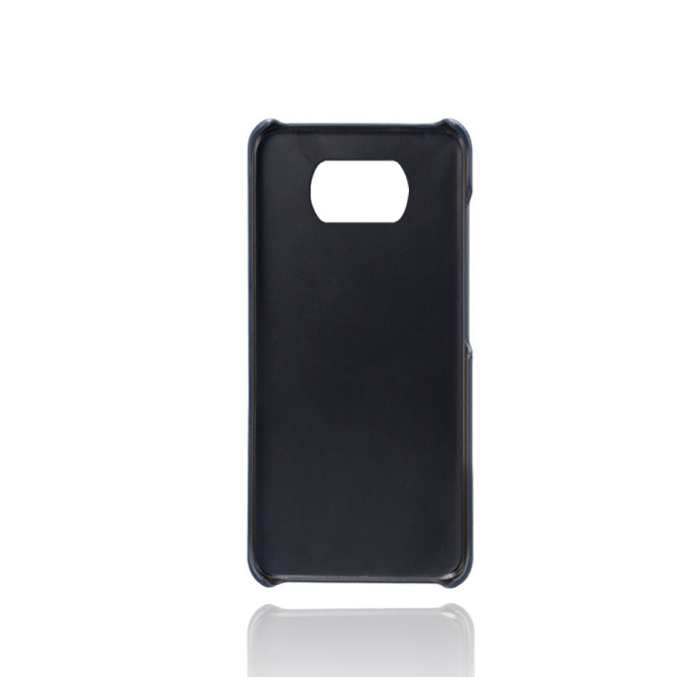 For Xiaomi Poco X3 Calf Texture PC + PU Leather Back Cover Shockproof Case with Dual Card Slots