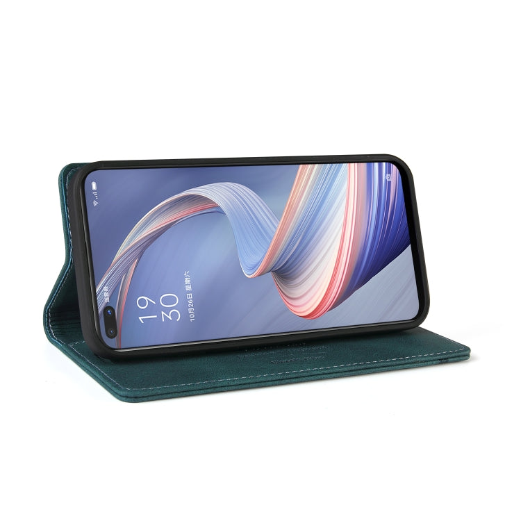 For OPPO A92S Skin Feel Anti-theft Brush Horizontal Flip Leather Case with Holder & Card Slots & Wallet
