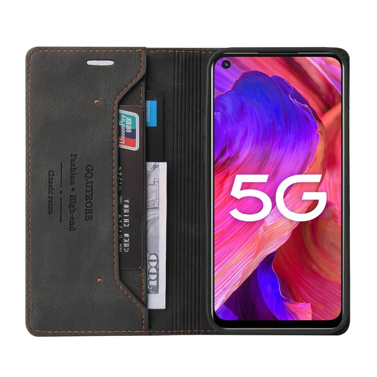 For OPPO A93 5G Skin Feel Anti-theft Brush Horizontal Flip Leather Case with Holder & Card Slots & Wallet