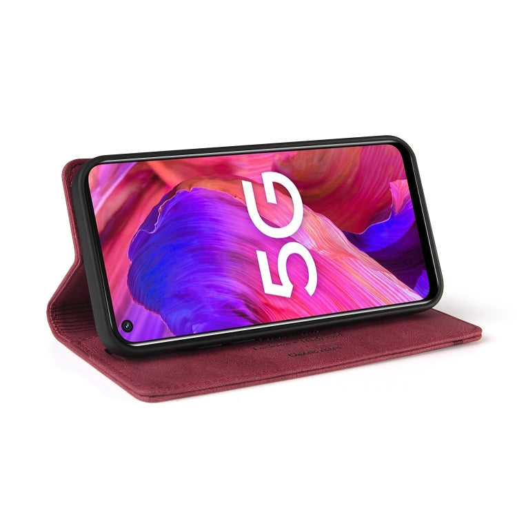 For OPPO A93 5G Skin Feel Anti-theft Brush Horizontal Flip Leather Case with Holder & Card Slots & Wallet