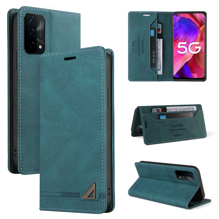 For OPPO A93 5G Skin Feel Anti-theft Brush Horizontal Flip Leather Case with Holder & Card Slots & Wallet