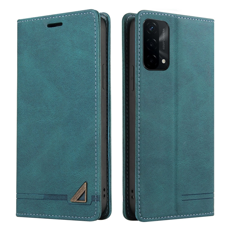For OPPO A93 5G Skin Feel Anti-theft Brush Horizontal Flip Leather Case with Holder & Card Slots & Wallet