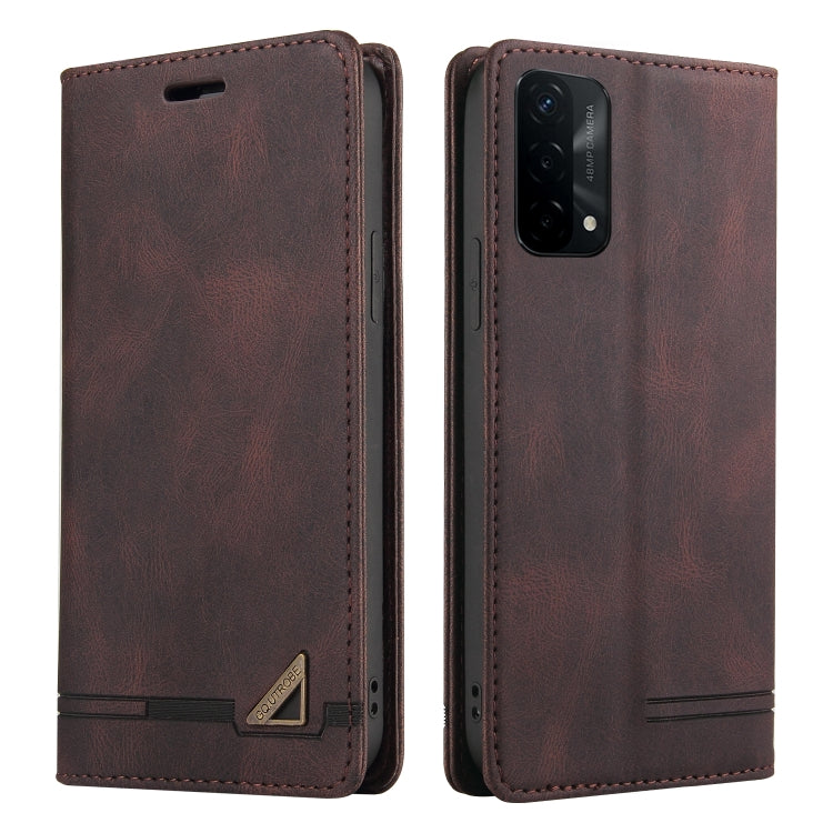 For OPPO A93 5G Skin Feel Anti-theft Brush Horizontal Flip Leather Case with Holder & Card Slots & Wallet