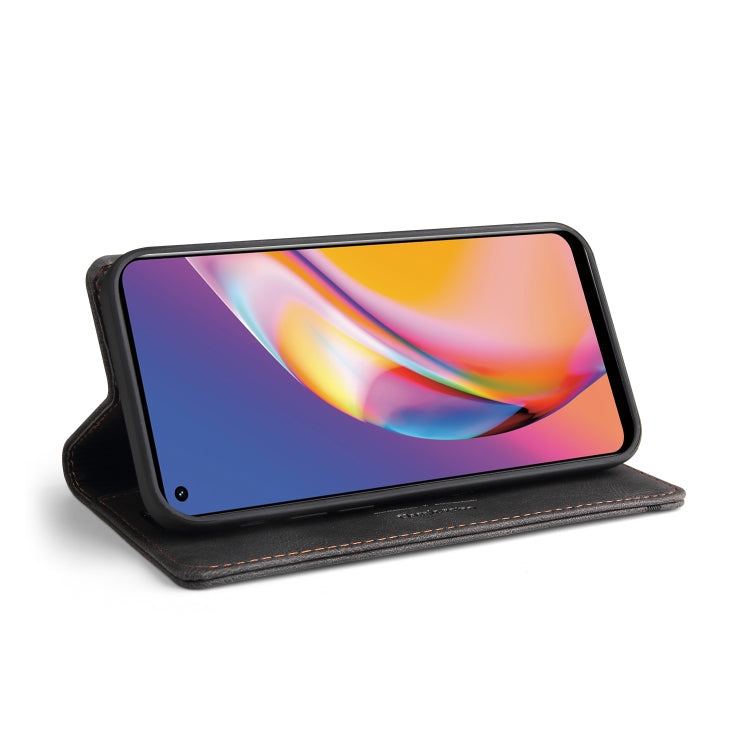 For OPPO A94 Skin Feel Anti-theft Brush Horizontal Flip Leather Case with Holder & Card Slots & Wallet