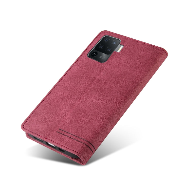For OPPO A94 Skin Feel Anti-theft Brush Horizontal Flip Leather Case with Holder & Card Slots & Wallet