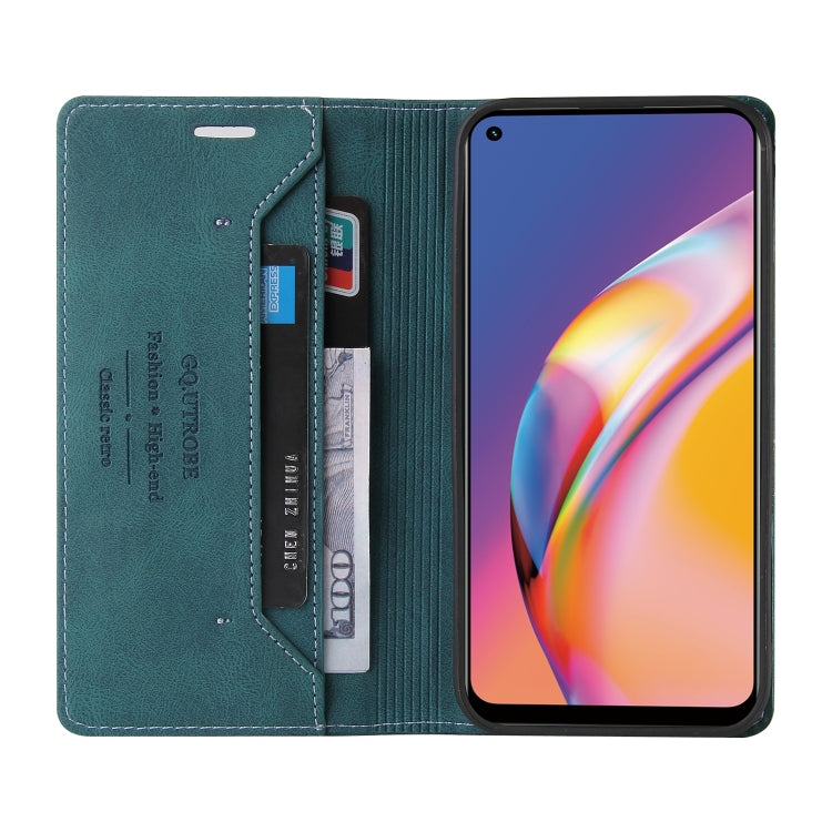 For OPPO A94 Skin Feel Anti-theft Brush Horizontal Flip Leather Case with Holder & Card Slots & Wallet