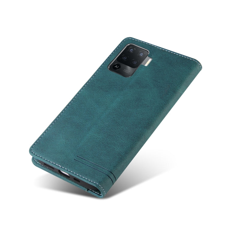 For OPPO A94 Skin Feel Anti-theft Brush Horizontal Flip Leather Case with Holder & Card Slots & Wallet