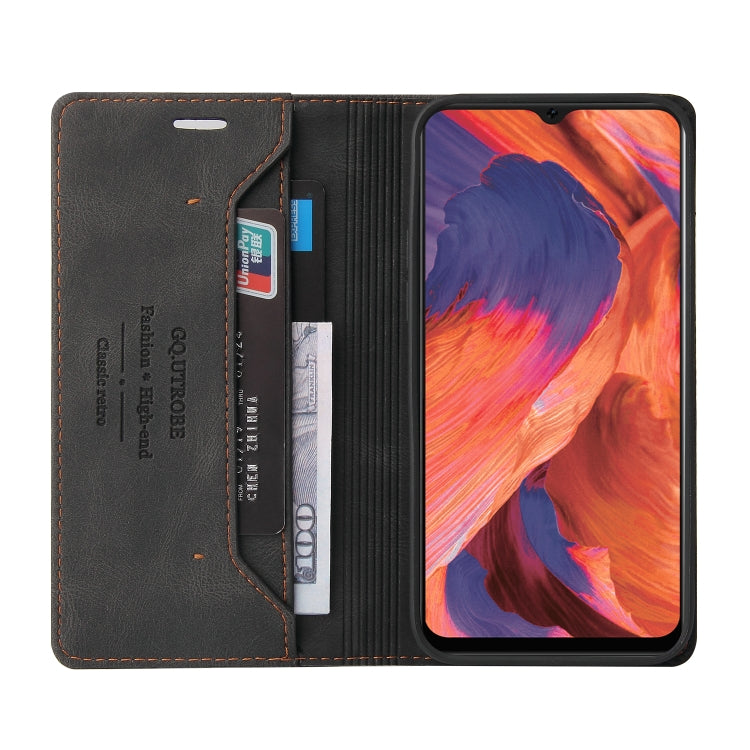 For OPPO F17 Skin Feel Anti-theft Brush Horizontal Flip Leather Case with Holder & Card Slots & Wallet