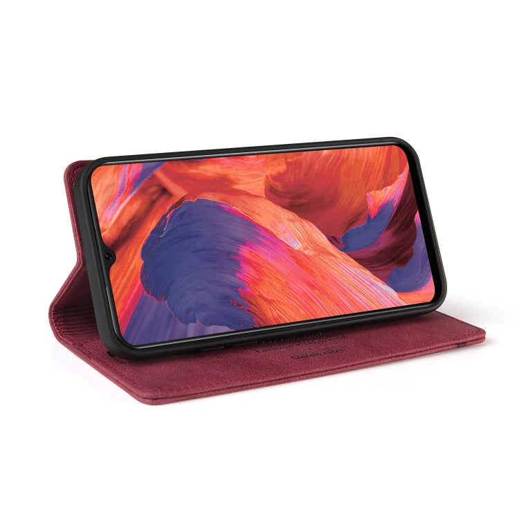 For OPPO F17 Skin Feel Anti-theft Brush Horizontal Flip Leather Case with Holder & Card Slots & Wallet