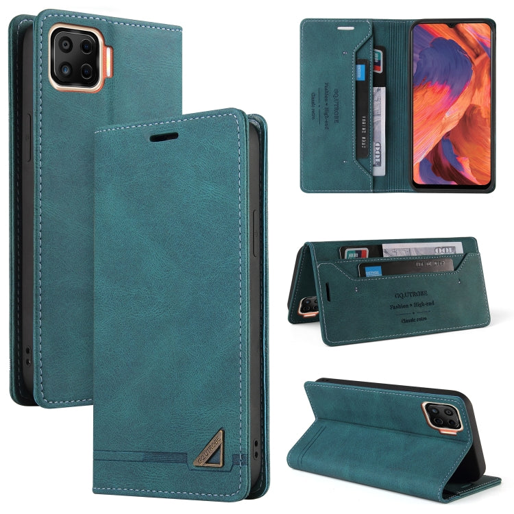 For OPPO F17 Skin Feel Anti-theft Brush Horizontal Flip Leather Case with Holder & Card Slots & Wallet