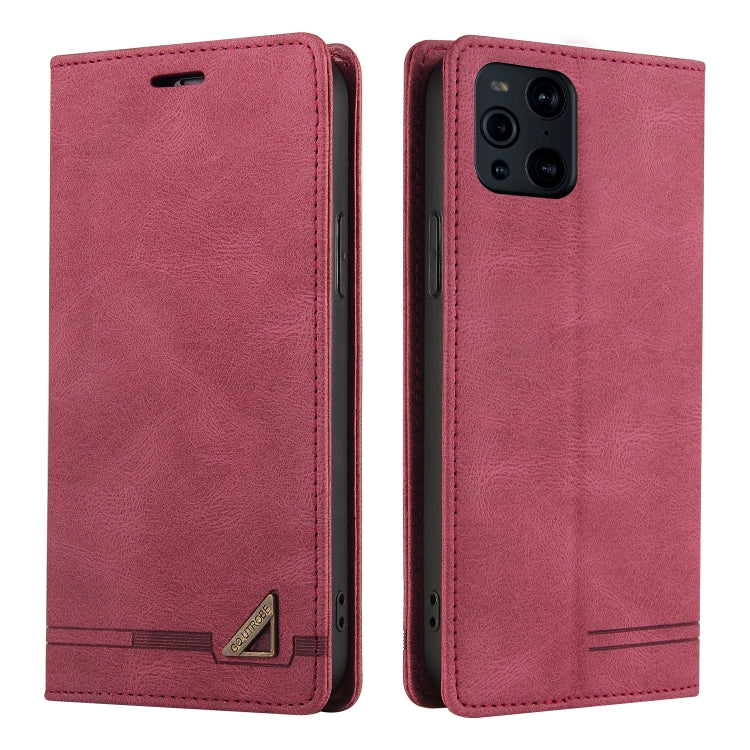 For OPPO Find X3 Pro Skin Feel Anti-theft Brush Horizontal Flip Leather Case with Holder & Card Slots & Wallet