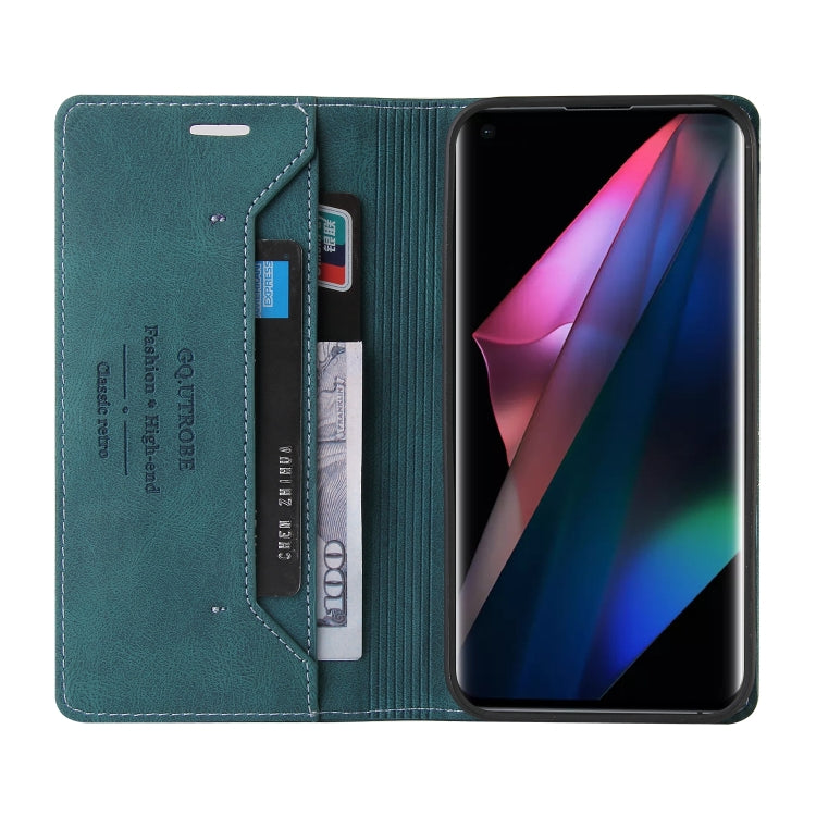 For OPPO Find X3 Pro Skin Feel Anti-theft Brush Horizontal Flip Leather Case with Holder & Card Slots & Wallet