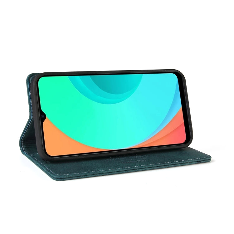 For OPPO Realme C11 Skin Feel Anti-theft Brush Horizontal Flip Leather Case with Holder & Card Slots & Wallet