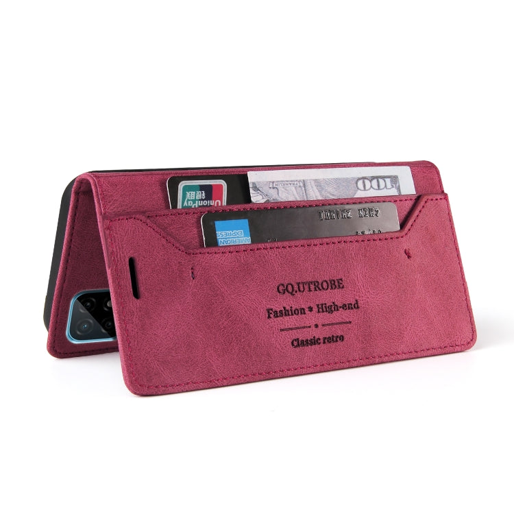 For OPPO Realme C21 Skin Feel Anti-theft Brush Horizontal Flip Leather Case with Holder & Card Slots & Wallet