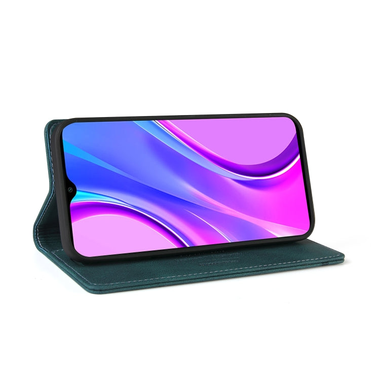 For Xiaomi Redmi 9 Skin Feel Anti-theft Brush Horizontal Flip Leather Case with Holder & Card Slots & Wallet